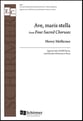 Four Sacred Choruses: 2. Ave Maris Stella SATB choral sheet music cover